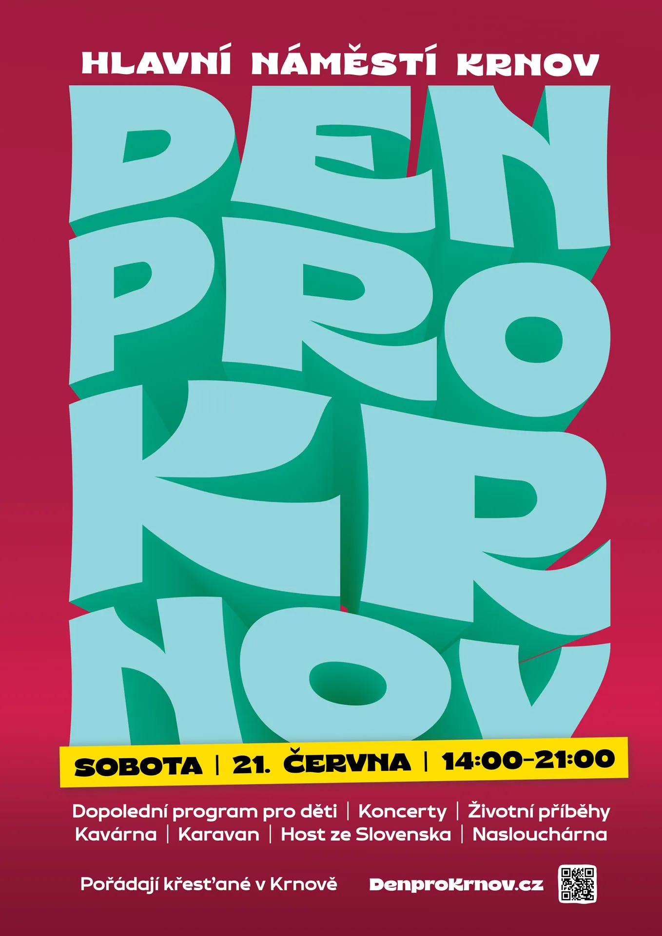 Pozvánka na Den pro Krnov, 21. 06. 2025 14:00 - 21:00